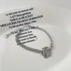 Pulseiras de Hip-Hop de Liga de Zinco Europeias e Americanas Personalizadas para Homens e Mulheres, Correntes de Metal, Simples e Elegantes, Acessórios de Mão Versáteis
