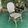 Venta al por Mayor de Fábrica Sillas de Ratán para Exterior para Patio, Balcón de Ocio, Hotel, Hospedaje en Casa, Terraza, Mesa y Sillas de Comedor para Exterior, Sillas de Ratán con Respaldo