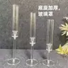 Novos suprimentos de decoração transparentes para locais de casamento, decoração de janela para festas, castiçal acrílico de estilo europeu para casamentos