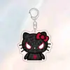 Colgante Hello Kitty Spider-Man Universo Paralelo Gwen Myers Llavero Acrílico Encanto para Bolso