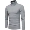 Otoño e invierno 2022 nuevo suéter de moda coreana para hombre joven delgado de lana cuello alto camisa base ropa de hombre