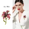 Novo Broche de Lírio Elegante Criativo de Alta Qualidade Design de Moda Fivela de Pino Flor de Lapela para Terno Jaqueta para Mulheres