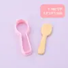 Tenedor de Postre Simulación 3D Molde para Galletas DIY Material Seguro de Grado Alimenticio Forma Tridimensional Fácil de Desmoldar