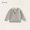 Suéter de lana Youbao para niños 2026, elegante top interior para niños estilo dos piezas falsas, suéter sencillo para niñas