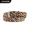 Cinturón de Crin de Caballo Personalizado para Hombres y Mujeres, Edición Limitada, Cinturón Ancho de Crin de Caballo con Estampado de Leopardo Real, Cinturón de Moda Clásico y Moderno, Personalizado