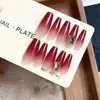 30 piezas de armadura usada a mano belleza granada diamante popular combinable no daña la uña extraíble uña terminada