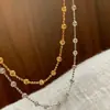 Collar de Cadena para Clavícula de Plata de Ley S925 con Abalorio de Destello Láser Cielo Estrellado Lujo Accesible Diseño de Nicho de Gama Alta Versátil para Apilar