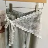 Lenço de cabeça de renda estilo rústico para mulheres, lenço triangular de proteção solar de verão, faixa de cabeça para fotos na praia, tiara de alta qualidade, lenço de seda