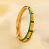 Suministros del Fabricante Pulseras de Cloisonné, Souvenirs Turísticos, Pulseras de Esmalte Estilo Abierto Europeas y Americanas con Goteo de Aceite, Regalos para Niñas