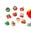 Navidad Creativa Dibujos Animados Hecho a Mano DIY Accesorios para Joyería Pegamento de Crema Resina Accesorios Pequeños Material para Pasadores Paquete al Por Mayor