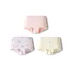 Ropa interior Balabala para bebé, Calzoncillos tipo bóxer de algodón puro para niños, Niños y niñas, Paquete de tres shorts