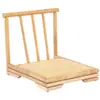 Mesa de Café Pequeña de Ventana Abuhardillada Estilo Japonés, Mesa Tatami, Mesa Baja Simple Inspirada en Zen, Mesa Pequeña de Uso Doméstico para Balcón, Juego de Mesa y Sillas para Casa de Huéspedes
