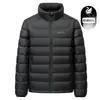 Chamarra de plumas para hombre, marca de alta calidad, nuevo estilo de invierno, engrosada y cálida, prenda exterior para hombre, moderna