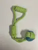 Brinquedo para Animal de Estimação Conjunto de Duas Cores Corda de Algodão Resistente à Mordida Brinquedo para Cachorro Bastão Molar para Cachorro Limpeza de Dentes Treinamento de Cachorro Brinquedo para Filhote Transfronteiriço