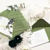 Invitaciones Acrílicas Personalizadas al por Mayor de Alta Gama, Invitaciones de Boda de Lujo de Nicho, Juego de Invitaciones de Boda, Juego Personalizado
