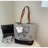 Bolso Elegante de Moda 2025 Nuevo Bolso Bandolera de Nicho Bolso de Lona Bolso Bolso Tote Bolso de Lona Gran Capacidad Bolso para Mujer