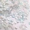 Pulsera de Cuentas Hecha a Mano Estilo Barroco Azul Claro Pulsera de Concha con Lazo Perla Cuentas Espaciadoras Agujero Recto Fresca Dulce
