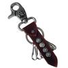 Llavero de cuero genuino para hombre, suministro transfronterizo directo de fábrica, estilo retro, creativo, pequeño, estilo punk, de piel de vaca.