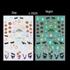 Beleza Total Transfronteiriça Novos Adesivos de Nail Art Halloween Fantasma Fofo Abóbora Caveira Adesivos de Nail Art Luminosos