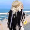 Lolita Mori Original Hecho a Mano Dulce JK Combinación Sombrero de Paja Lazo Cinta de Encaje Sombrero de Sol Sombrero de Paja