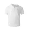 Camisa Polo de Verano para Hombre de Color Sólido Top Ins Marca de Tendencia Europea y Americana Holgada Casual Cuello Solapa Manga Corta Camiseta Versátil