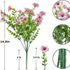Oportunidade de Produto Primavera e Verão Transfronteiriço Flor Artificial Externa Violeta Flor Artificial Margarida Pequena Folha Grande Cesta Suspensa de Chão