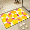 Tapete de Chão para Banheiro Desenho Animado, Absorvente de Água, Secagem Rápida, Tapete de Chão de Lama Diatomácea Antiderrapante, Tapete para Porta de Banheiro e Vaso Sanitário, Tapete de Pé Resistente a Manchas e Desgaste