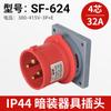 Shangfeng 16A32A indústria de aviação plugue de aparelho oculto de montagem aberta SFN-513-525 613-525 à prova d'água