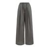 Pantalones de Pierna Ancha Holgados de Estilo Americano Nuevo de Verano 2025 para Mujer, Estilo Europeo y Americano Color Sólido Delgados Deportivos con Bolsillos Pantalones Casuales