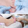 Colher de unha de cabeça dupla para venda internacional, aço inoxidável, para manicure, para remoção de unhas, lixa de unha de cabeça dupla, ferramenta para arte em unhas