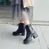 Botas Martin para Mujer, Estilo Británico, Nuevas Botas Individuales Otoño e Invierno 2026, Moda Coreana, Tacón Grueso, Suela Gruesa, Botines de Tacón Alto