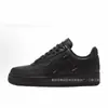 Tênis Original Af1 Air Force One Cor Trigo Guerreiro Preto Branco Puro Unissex Sapatos Esportivos Clássicos Sapatos Brancos Venda por Atacado