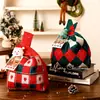 Bolsa de Punto Navideña Bolsa de Punto de Otoño e Invierno Bolsa de Festival para Mujer Versátil Bolso Tote Casual Portátil de Mano