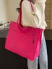 Bolsa de Ombro Casual de Lona Estilo Japonês para Mulheres da Temporada de Verão de 2024, Bolsa Tote Elegante de Grande Capacidade para o Dia a Dia, Bolsa de Mão
