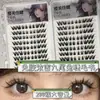 Pestañas Postizas de Tipo Adhesivo Ultra-Voluminosas de Conejo de Nueve Colas para Personas de Raza Mixta Asiática, Populares en Redes Sociales, con un Ambiente Alegre y Lindo, Aspecto Natural