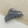 Presilha de Garra com Logo de Letra Pequeno Meio Curvo Estilo Coreano Toque de Luxo Cor de Gelatina Presilha de Cabelo de PC Presilha para Rabo de Cavalo Alto Presilha de Garra para Meio Preso