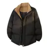 Chaqueta de Algodón Nueva de Invierno con Cuello Alto Marca de Moda Gruesa Cálida Casual Chaqueta de Pan Ropa de Abrigo de Algodón para Hombre Pareja