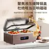 Calentador de buffet, calentador de alimentos eléctrico, estufa de buffet, calentador visible con tapa abatible, olla para calentar el desayuno de cafetería de hotel
