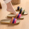 Chinelos de linho Lidani tamanho grande masculino primavera e outono internos antiderrapantes desodorantes absorventes de suor silenciosos estilo japonês para todas as estações atacado