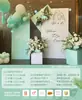 Decorações para festa de noivado, parede de fundo para casamento, decorações de cenário para área de recepção de casamento, painéis de fundo, conjunto completo de suprimentos