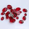 Anel cor ônix rubi superfície imitação gema cristal vidro material forma de ovo patch joia acessórios atacado
