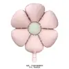 Globos de Papel de Aluminio con Forma de Flor Pequeña y Mediana, Retro, Margaritas Mate, Escarchados, para Decoración de Fiesta de Cumpleaños