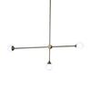 Lámparas de escritorio minimalistas de lujo posmodernas con bola de cristal para escalera, dormitorio, comedor, lámpara de araña de frijoles moleculares
