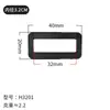 Al por mayor 20~51 mm Hebilla Cuadrada de Plástico Accesorios para Equipaje Conector de Ajuste para Correa Hebilla de Dos Posiciones Hebilla de Ajuste de Correa con Anillo D