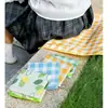 Cojín Plegable Impermeable a Prueba de Humedad Resistente a la Suciedad Camping al Aire Libre Mini Cojín de Suelo para Picnic Estera Portátil para Festival de Música