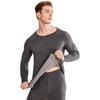 Traje de ropa interior térmica para hombre, otoño e invierno, forro polar, cuello redondo, pantalones de manga larga, ropa de otoño, camiseta interior de manga larga, conjunto de dos piezas para hombre