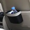 Cubo de basura para coche, colgante para el respaldo del asiento, puerta, caja de almacenamiento multifunción, bolsa de basura, suministros para guardar objetos diversos del coche