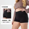 Shorts de Mezclilla Deportivos Cruzados Europeos y Americanos Talla Grande para Mujer de Cintura Alta Ajustados Transpirables Adelgazantes con Doble Bolsillo