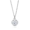 Collar de Corazón con Circonita de Plata S925 Joyería Transfronteriza para Mujer Colgante de Plata de Alta Gama para Mujer Collar de Perla de Plata de Ley Lujo Ligero
