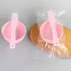 Ferramentas de Beleza para Spa Tigela para Máscara de TPR Silicone 11cm Macia e Flexível Conjunto de 2 Peças Espátula Plástica para Mistura 21cm de Comprimento